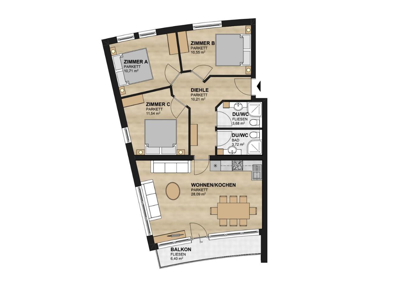 Ski Dome Appartements&Holiday Chalet Kaprun Kamer foto